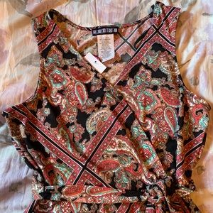 NWT Paisley Paper Doll Dress